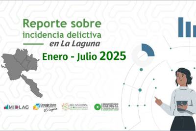 Reporte sobre incidencia delictiva en La Laguna | Enero-Julio 2025